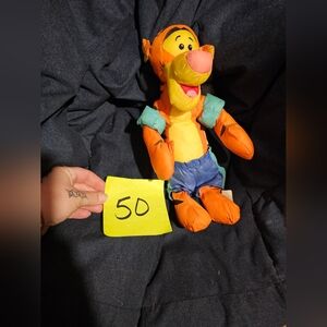 Disney Tigger Bath Pool Water Pals 13" Plush Nylon Stuffed Toy Floating Vtg 90s